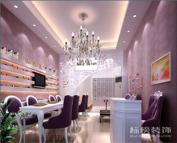 深圳美甲店墻面裝飾怎么做？